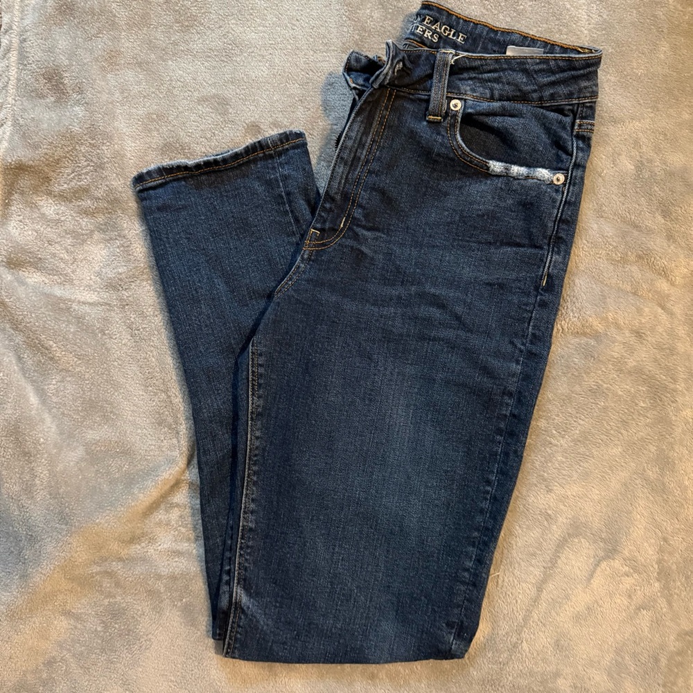 American Eagle Outfitters Vintage Hi-Rise Stretch Jeans – Size 8 X-Long